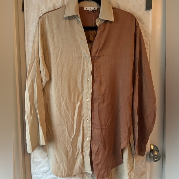 NWT HYFVE Silky Two Tone Tunic - Picture 3 of 6